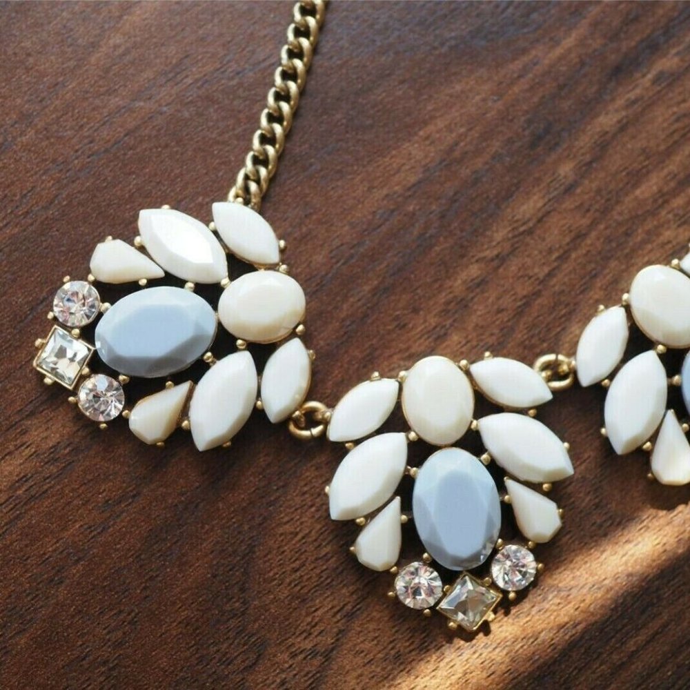 J.Crew crystal bauble statement necklace